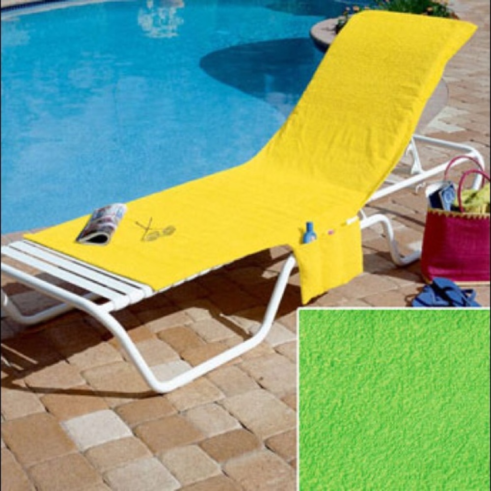 NWT! Set of 2 Fold & Carry Pool/Beach Chair Towels